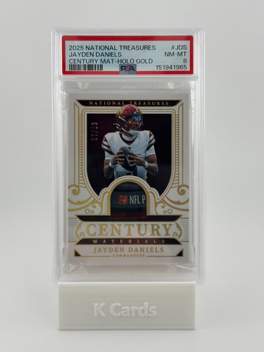 Jayden Daniels #8 2025 Panini National Treasures Treasured Patch card