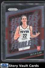 CAITLIN CLARK 2024 Panini Prizm WNBA #10 NM Fearless RC Indiana Fever Basketball