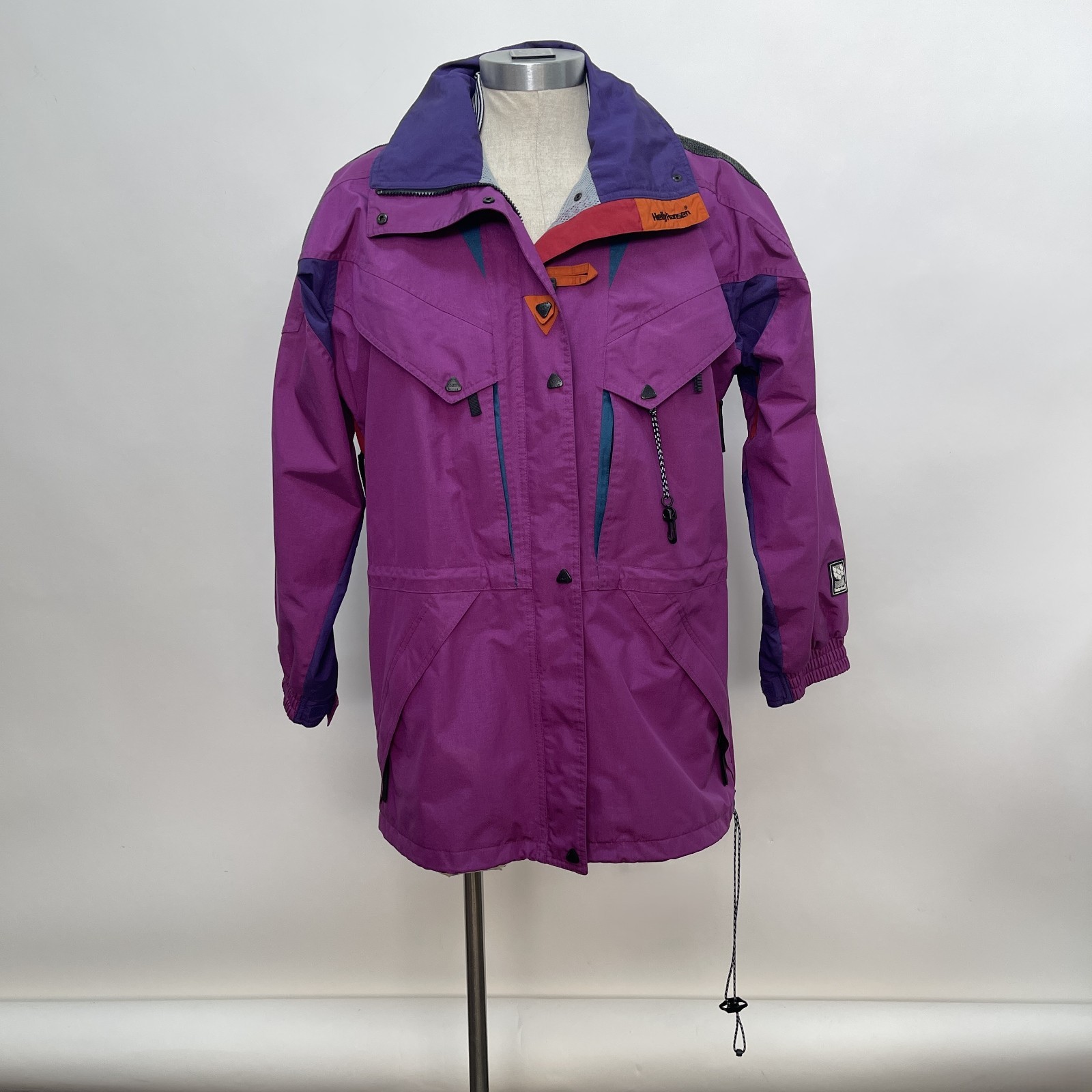 Helly Hansen Equipe Jacket Medium Purple Red Gray… - image 1