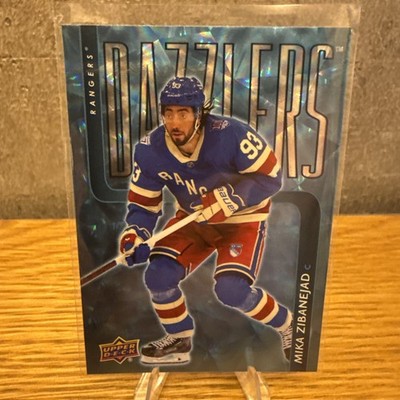 2025-26 Upper Deck Extended Series Mika Zibanejad #DZ-135 Dazzlers Blue Rangers