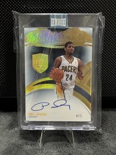 2014-15 Panini Eminence - Gilded Graphs Paul George #GG-PG Gold /5 (AU)