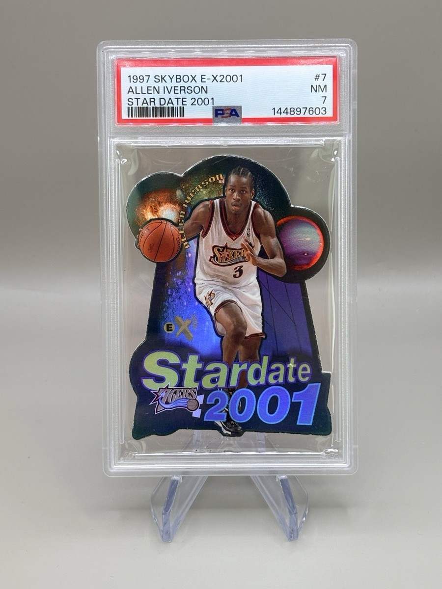 1997 SkyBox E-X2001 Star Date 2001 Allen Iverson PSA 7 #7 DIECUT 