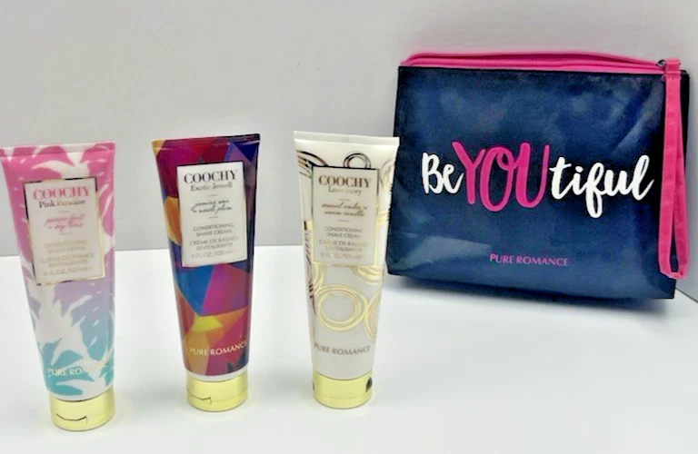 Pure Romance 4 FL oz Crema Acondicionadora Coochy® Lote de 3 con Bolsa Nueva Foto 2 de 3