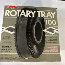 Vintage Sawyer  s Rotary Photo Slide Tray 100 3 pack in box used great condition
