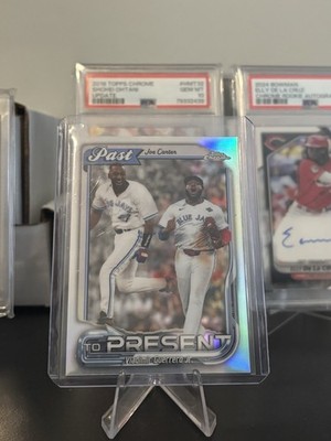 2026 Topps Chrome #PTP-6 Joe Carter / Vladimir Guerrero Jr. Past to Present