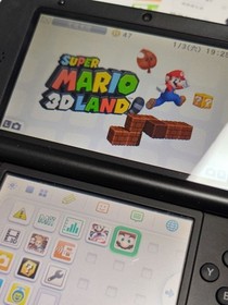 iQue New Nintendo 3DS XL Super Mario Silver Console Tested Japanese Version