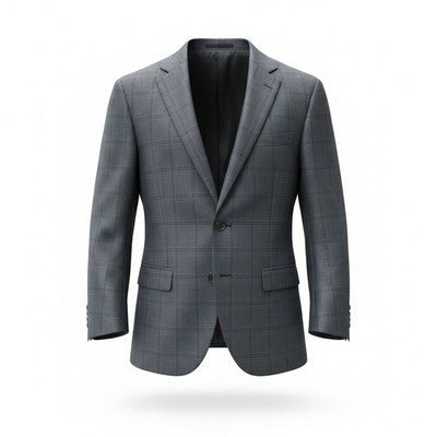 LUIGI BIANCHI MANTOVA lined men s Suit Coat, XL, measurements In Description