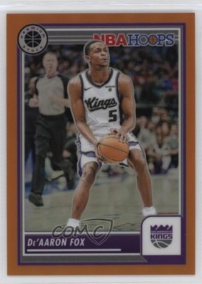 2023 Panini NBA Hoops Premium Stock Orange Prizm 255/299 De'Aaron Fox #199 6e0