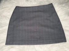 Abercrombie Fitch Short Skirt Mini Sz S Gray White Black Plaid Scarlett / 0170