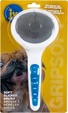 JW Pet Gripsoft Soft Pin Slicker Brush Rubber Grip Great for All Coat Types