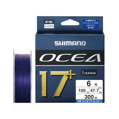 SHIMANO PE Line Ocea 17+ PE 300m LD-A71Y No. 6 105lb SW NavyNEW | eBay