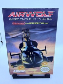 Airwolf (Nintendo NES, 1989) Vintage Acclaim REV-A Oval Seal - MINT!