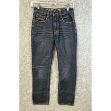 US Polo Assn Boys Jeans Slim Straight Dark Wash Denim Pants Size 12 26x26