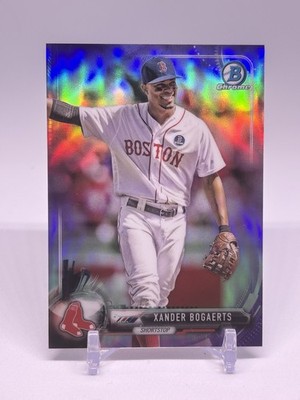 Xander Bogaerts 2017 Bowman Chrome Purple Serial /250 Boston Red Sox