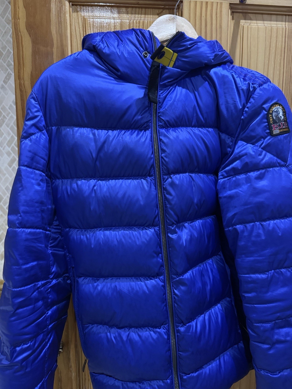 Authentic Parajumper Blue Puffer Jacket Size Small For Sale Men’s!