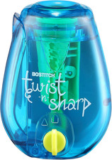 Office Twist-N-Sharp Pencil Sharpener, for Kids Colored Pencils, Assorted Colo