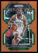 2021-22 Panini Prizm #80 Jordan Nwora Hyper Orange