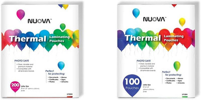 Nuova Premium Thermal Laminating Pouches, 9'' X 11.5'' Letter Size, 3 Mil, 300 Pac