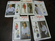 Lot of 5 STYLE Sewing Patterns Uncut FF OOP 1610 1454 1411 1574 1452