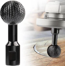 Ball Gouge Angle Grinder Attachment - 360° Sphere Rotary Burr for Rapid Wood Ca