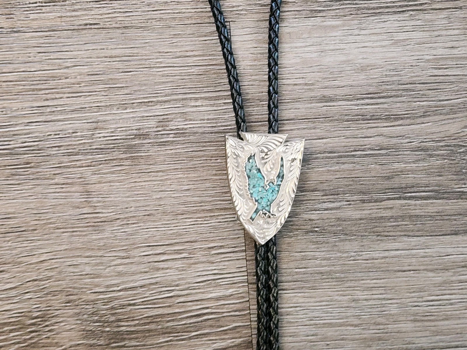 Arrowhead Pheonix Eagle Hawk Turquoise Vintage Bo… - image 4