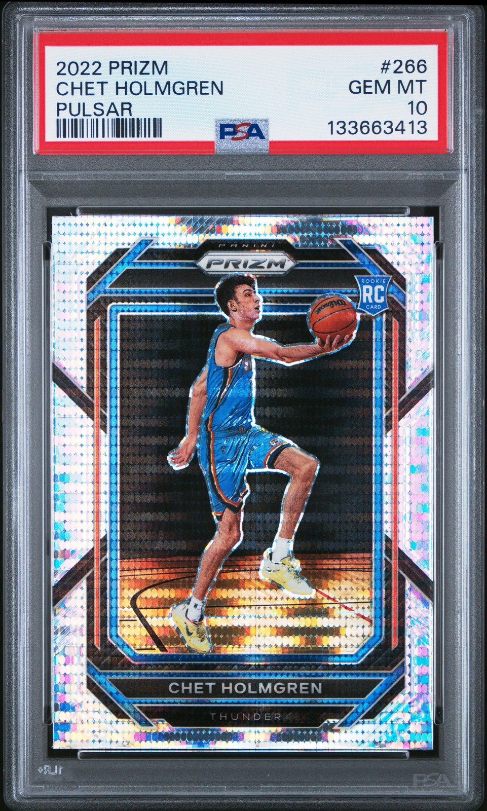 2022 PANINI PRIZM PULSAR #266 CHET HOLMGREN PSA 10