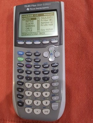 Texas Instruments TI-84 Plus Silver Edition Graphing Calculator With Games