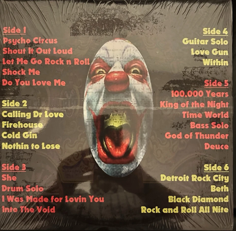 KISS “DODGER ROCK STADIUM” PSYCHO CIRCUS OPENING NIGHT TRIPLE SPLATTER LP/VINYL - Image 2 of 2