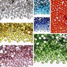 Rhinestones Glass SS6-SS30 Silver Bottom Crystal DIY Nail Art
