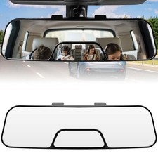 Rear View Mirror, 12 Inch Panoramic Anti-Glare Rearview with black 12 Inches