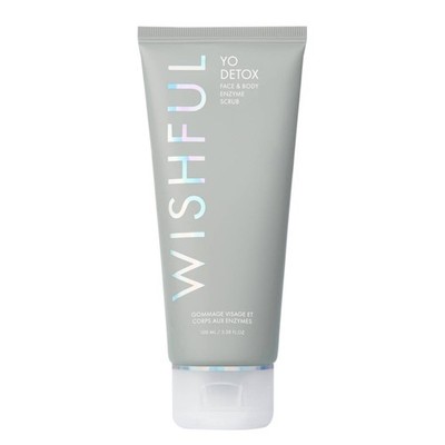 Huda Beauty Wishfull Yo Detox Enzym Carbon Scrub Gesicht und Körper 100 ml