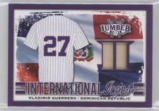 2021 Leaf Lumber International Icons Relics Purple 9/9 Vladimir Guerrero HOF uk2