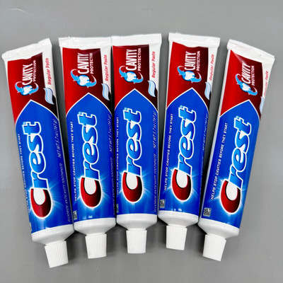 Crest Cavity Protection Toothpaste Regular Paste No Boxes 5.7 oz x 5PK Exp 3/26