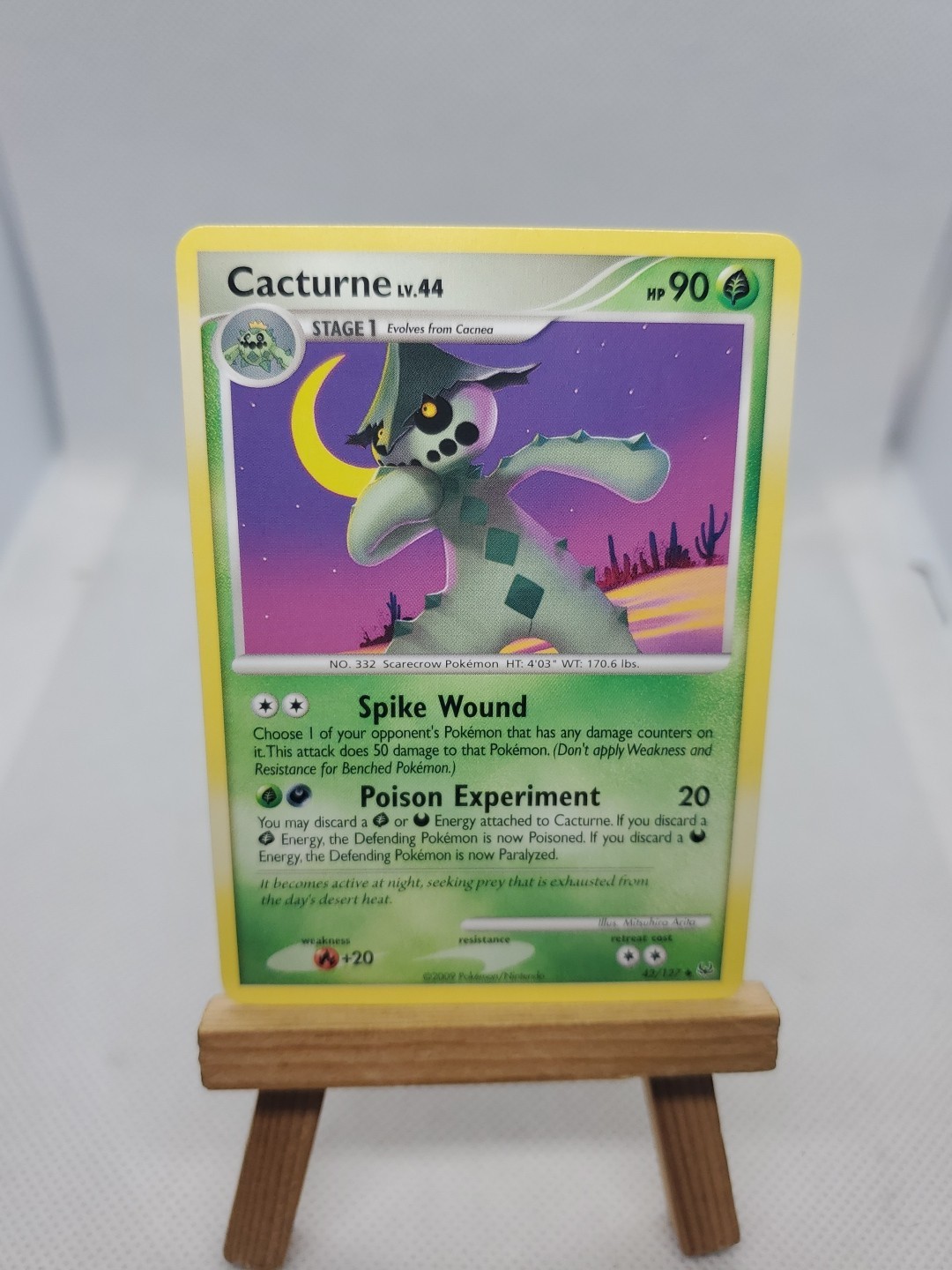 Cacturne 42/127 Non Holo Platinum Base Set Pokemon Card 2009