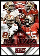 2015 Score Team Leaders Anquan Boldin/Frank Gore/Ahmad Brooks/Colin Kaepernick