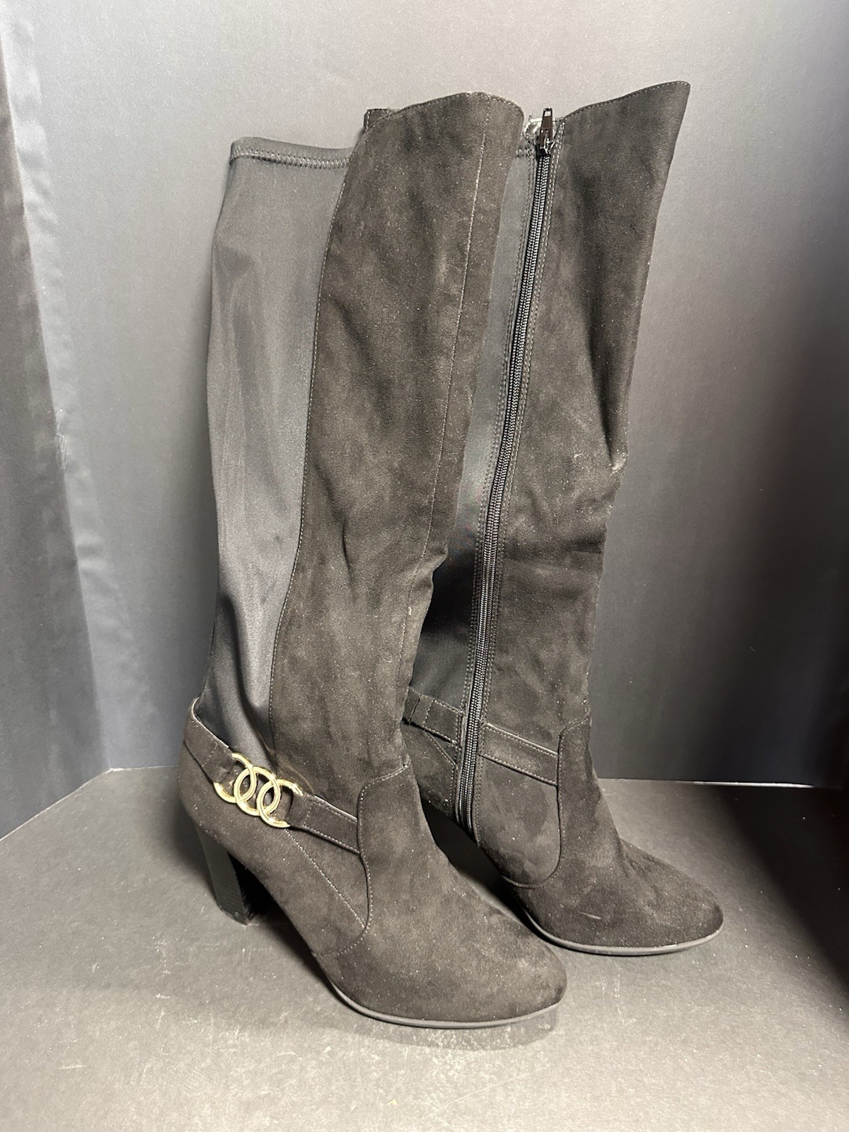 Kelly & Katie Ciliata Boots Size 9.5 Full Calf Black Gently Worn