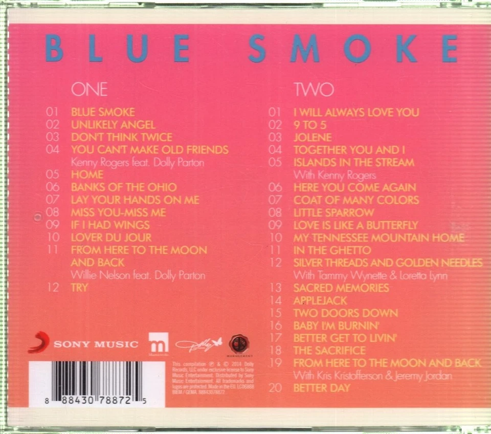 Dolly Parton Blue Smoke / The Best Of Doppel-CD Europa Dolly 2014 88843078872 - Bild 2 von 2