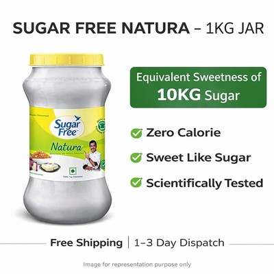 Sugar Free Natura 1Kg Jar Low Calorie Sweetener Free Shipping Best Rate