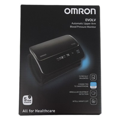 OMRON EVOLV Automatisches Oberarm-Blutdruckmessgerät ohne Kabel, validiert, auch