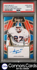 Steve Atwater Auto PSA 10 2023 Panini Select #SELS-SAT Signatures Red Prizm /75