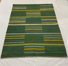 Hand Knotted Kilim Wool Dhurrie Rug Color Multicolor Handmade Design Carpet Rug