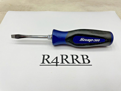 Snap-on Tools USA NEW POWER BLUE 7/32'' Soft Grip Flat Head Screwdriver SGD2BMB