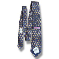 Vineyard Vines Martha’s Vineyard Silk Tie Apple Cider Moonshine Made In USA NEW