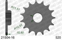 Ritzel Antriebsritzel 16-ZäHne 520-Teilung FüR Yamaha Xt 600 Eh Bj. 1990-2003