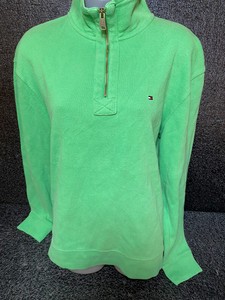 tommy hilfiger green quarter zip