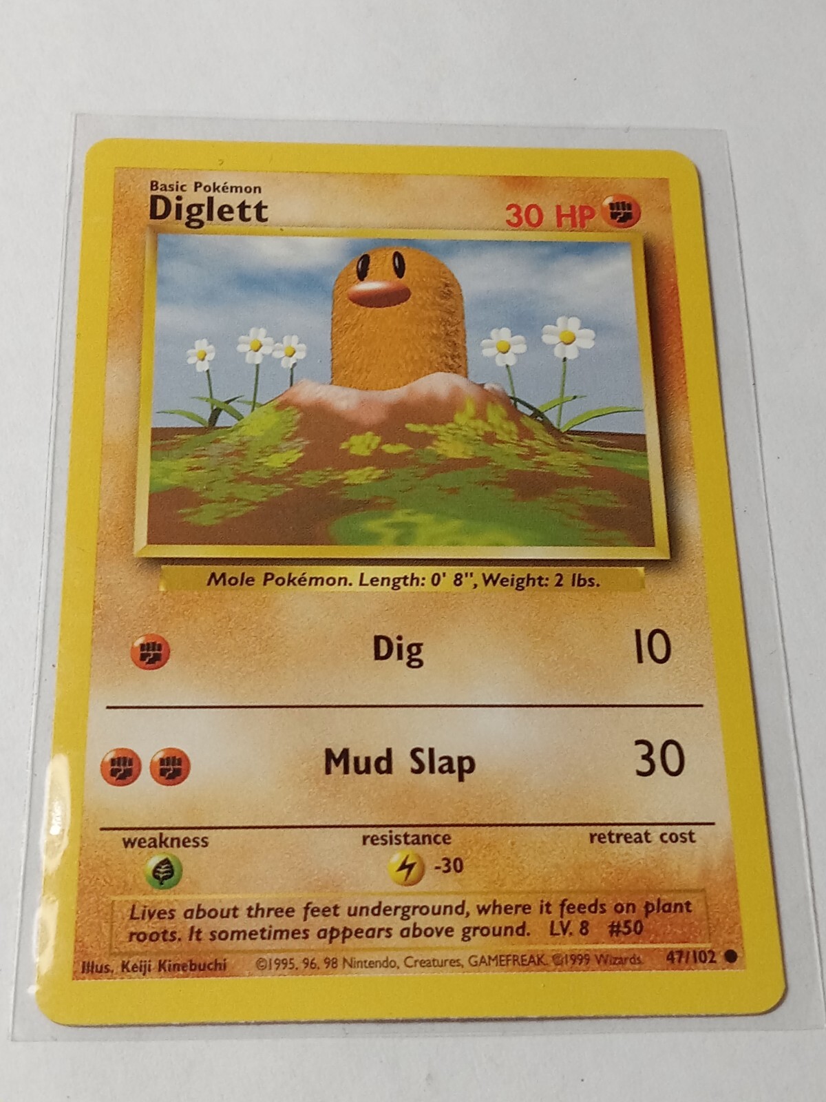 1999 Pokemon Diglett 47/102 Base Set NM (1583)