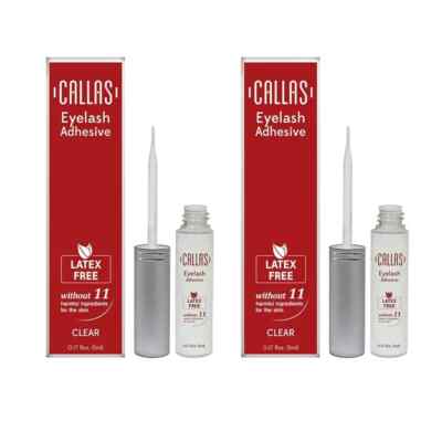 CALLAS Clear Eye Liquid Glue for Eyelashes and Double Eyelid lot of 2