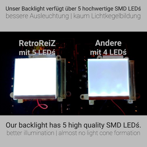 Hintergrundbeleuchtung Backlight V2 Licht Weiß für Nintendo GameBoy Classic DMG - Picture 2 of 9