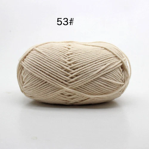 62 Colors Milk Cotton Skeins Hand Knitting Wool Baby Crochet Chunky Yarn 50g - Picture 76 of 87