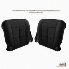 2007 To 2014 Lincoln Navigator Driver Passenger Bottom Leather Seat Cover Blk 2007 To 2014 Lincoln Navigator Driver Passenger Bottom Leather Seat Cover Blk